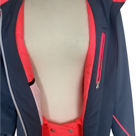 NWOT SPYDER Women’s Slate Blue Jacket with Coral Accents - Picture 10 of 10